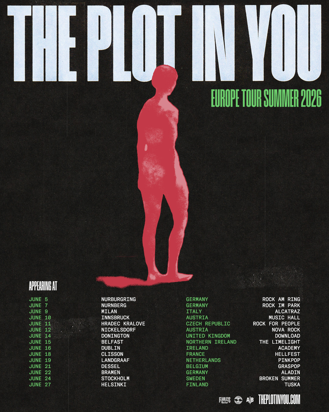 The Plot in You Tour Poster